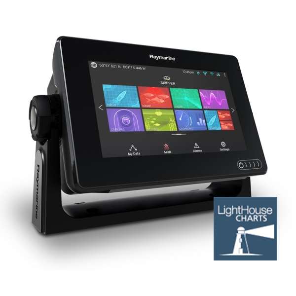 Raymarine Axiom 7 DV - 7 Inch Display With DownVision Sounder (No TR) With LightHouse Download Chart