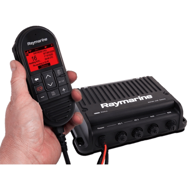 Raymarine Ray 90 VHF Black Box (inc Wired Handset. Passive Speaker and Cable)